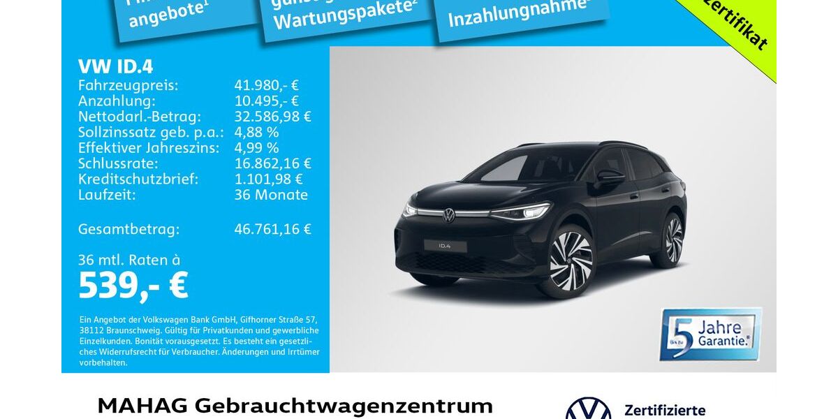 VW ID.4 5.276 km 41.980 &euro; München 80935