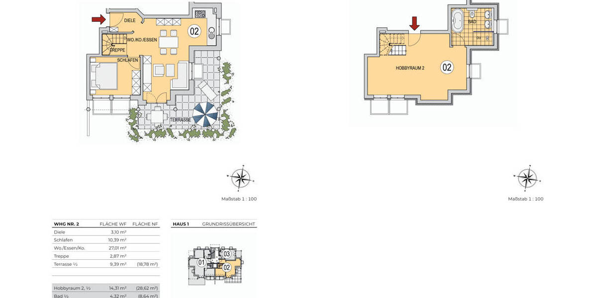 Etagenwohnung Olching - 3 Zimmer, 71 m&sup2;, 595.000&euro; | Angebot:25728483