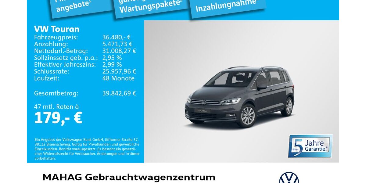 VW Touran 21.461 km 35.382 &euro; München 80935