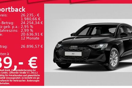 Audi A3 34.103 km 24.988 &euro; München 80935