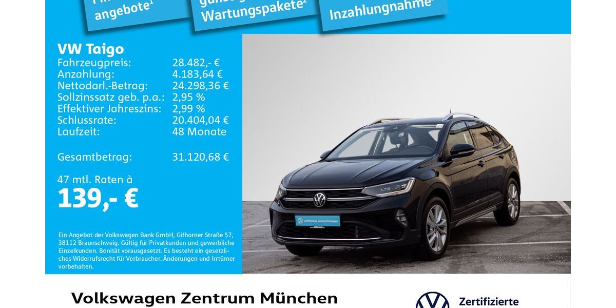 VW Taigo 10.984 km 28.243 &euro; München 80687
