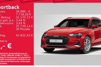 Audi A3 7.983 km 38.889 &euro; Eching 85386