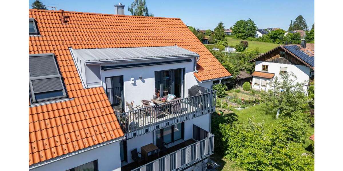 Modernes Wohnen zwischen Isar & München - Dachgeschoßwohnung Baierbrunn | Angebot:26931836